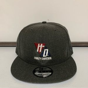 Harley-Davidson® Mens Triangle HD 9FIFTY Adjustable Baseball Cap-NWT